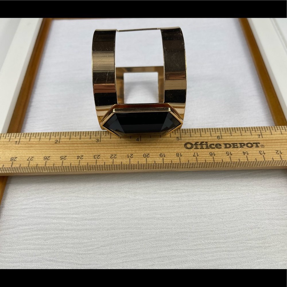 Black & Gold Cuff Bracelet - Picture 5 of 9